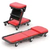 2-in-1 Convertible Creeper Board | Padded Seat & 6 Casters