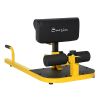 3-in-1 Sissy Squat Machine Push Up Sit Up Bench Yellow