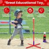 3-in-1 Toddler Baseball Toy Set – Tee Stand, Launcher & Hanging Tee