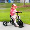 3 Wheel Toddler Tricycle with Bell – Indoor/Outdoor Ride On (Black)