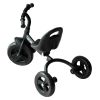 3 Wheel Toddler Tricycle with Bell – Indoor/Outdoor Ride On (Black)