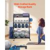 30.5" Yoga Mat Storage Rack & Home Gym Organizer with Wheels