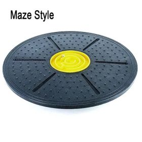 360-Degree Round Yoga Balance Board (Color: YELLOW)