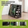 Gray Wooden Golf Bag Storage Rack – Dual Bag Organizer for Home & Garage