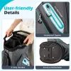 14-Way Golf Cart Bag – Waterproof Zippers & Cooler Pocket (Gray + Blue)