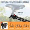 88 lbs Capacity Foldable Bike Cargo Trailer | Black Tow Cart