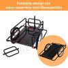88 lbs Capacity Foldable Bike Cargo Trailer | Black Tow Cart