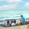 9x6 ft Lily Pad Water Mat Swim Pad-Blue