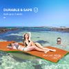 9x6 ft Lily Pad Water Mat Swim Pad-Orange