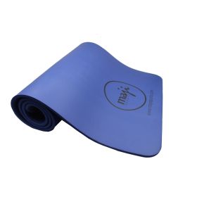 NBR Premium Eco Exercise Mat – Extra Thick Comfort, Non Slip Support & Eco Friendly Design (Material: Nitrile Butadiene rubber, Color: Blue)