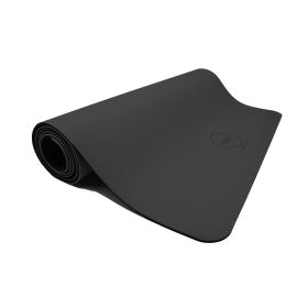 PU + Natural Rubber Yoga & Exercise Mat – Ultra Grip, Eco Friendly, Premium Performance Mat (Material: Natural Rubber & Eco-Polyurethane, Color: Black)