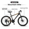 26" Mountain Bike S26102 – Shimano 21 Speeds, Disc Brakes, Steel Frame