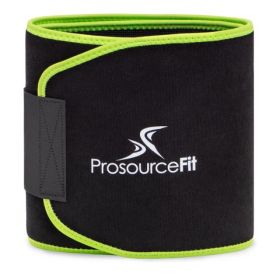 Waist Trimmer Belt – Latex Free Neoprene, Thermal Heat Technology & Soft Flexible Fit (Option: L)