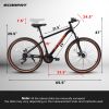 A24301 24-Inch Teen Mountain Bike – Durable Steel Frame & Disc Brakes