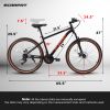 A24301 24-Inch Teen Mountain Bike – Durable Steel Frame & Disc Brakes