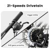 A2460 24-Inch Full Suspension Mountain Bike – 21 Speed & Disc Brakes