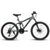 A2460 24-Inch Full Suspension Mountain Bike – 21 Speed & Disc Brakes