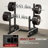 Adjustable 660 lbs Squat Rack & Bench Press Stand – Black