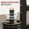 Adjustable 660 lbs Squat Rack & Bench Press Stand – Black