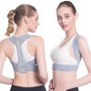 Gray Adjustable Back Posture Corrector & Support Strap