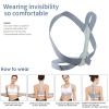 Gray Adjustable Back Posture Corrector & Support Strap