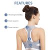 Gray Adjustable Back Posture Corrector & Support Strap