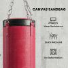 Adjustable Freestanding Punching Bag with Stand – Red