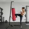 Adjustable Freestanding Punching Bag with Stand – Red