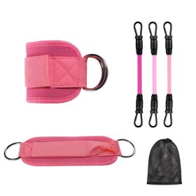 Ankle Resistance Bands Leg Workout System (Option: Pink)