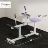 Adjustable Seated Calf Raise Machine Steel Purple
