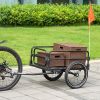 Bike Cargo Trailer with Suspension – 16" Wheels, Triple Safety, 88 lb Load