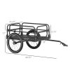 Bike Cargo Trailer with Suspension – 16" Wheels, Triple Safety, 88 lb Load