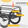 Bike Cargo Trailer with Suspension – 16" Wheels, Triple Safety, 88 lb Load