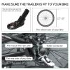 Bike Cargo Trailer with Suspension – 16" Wheels, Triple Safety, 88 lb Load