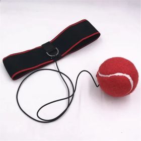 Boxing Reflex Ball on String | Reaction Speed Headband (Color: Red)