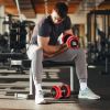44lbs Adjustable Dumbbell Set | Convertible to Barbell