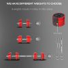 44lbs Adjustable Dumbbell Set | Convertible to Barbell
