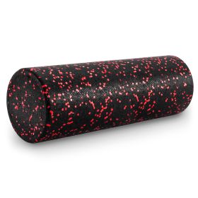 High Density Speckled Foam Roller Black/Red (Option: 18x16-in)