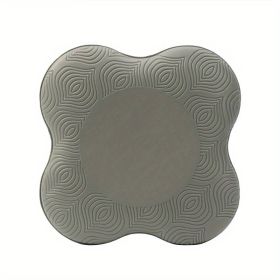 1pair Yoga Knee Elbow Joint Protection Pad; Portable Fitness Exercise Thickened Non-slip Yoga Mat; Yoga Pilates Fitness Equipment For Home Gym Tr (Color: GREY)