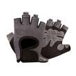 Women's Breathable Half-Finger Fitness Gloves (Color: dark gray, size: L)