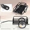 Foldable Bike Cargo Trailer | 16" Pneumatic Tires & Coupler