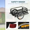 Foldable Bike Cargo Trailer | 16" Pneumatic Tires & Coupler