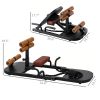 Foldable Sissy Squat Machine Hip Thrust Equipment Black