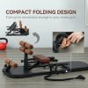 Foldable Sissy Squat Machine Hip Thrust Equipment Black