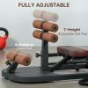 Foldable Sissy Squat Machine Hip Thrust Equipment Black
