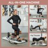 Foldable Sissy Squat Machine Hip Thrust Equipment White