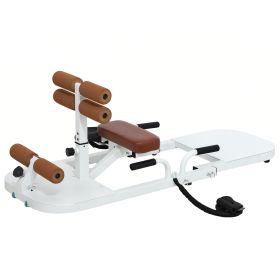 Foldable Sissy Squat Machine Hip Thrust Equipment White (Option: White-890x530x190 mm)