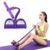 4-Tube Foot Pedal Resistance Band Exercise Equipment