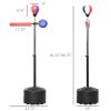 Freestanding Boxing Bag with Reaction Bar & Speed Bag