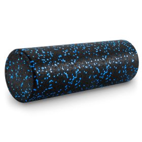 High Density Speckled Foam Roller Black/Blue (Option: 18x16-in)